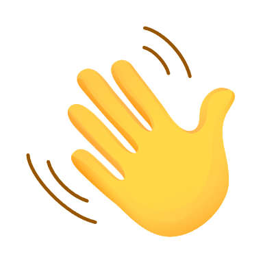 Icon waving hand